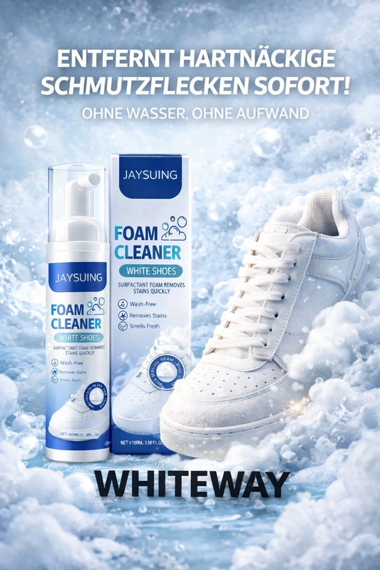 Whiteway Foam Cleaner – Reinigt weiße Sneaker sofort ohne Wasser
