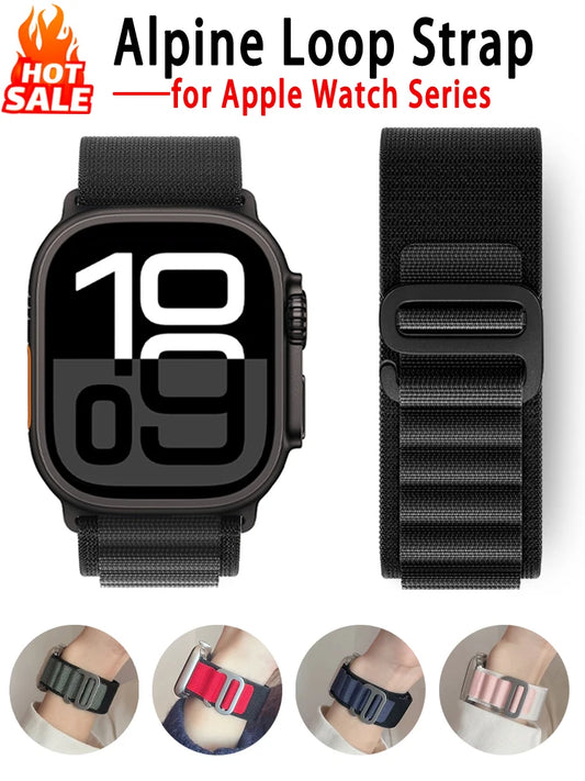 Alpine Loop Strap for Apple Watch Ultra 3 2 Band 49mm 46mm 45mm 44mm 42mm 41mm 40mm Correa Bracelet iWatch Series 11 10 SE 9 8 7
